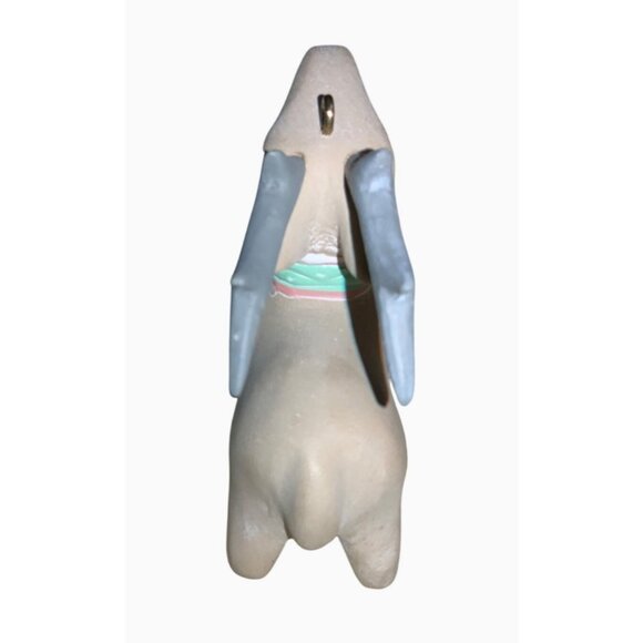 Hallmark Keepsake Folk Art Reindeer Ornament 1991 Handcarved Wood Holiday Decor - Picture 6 of 8